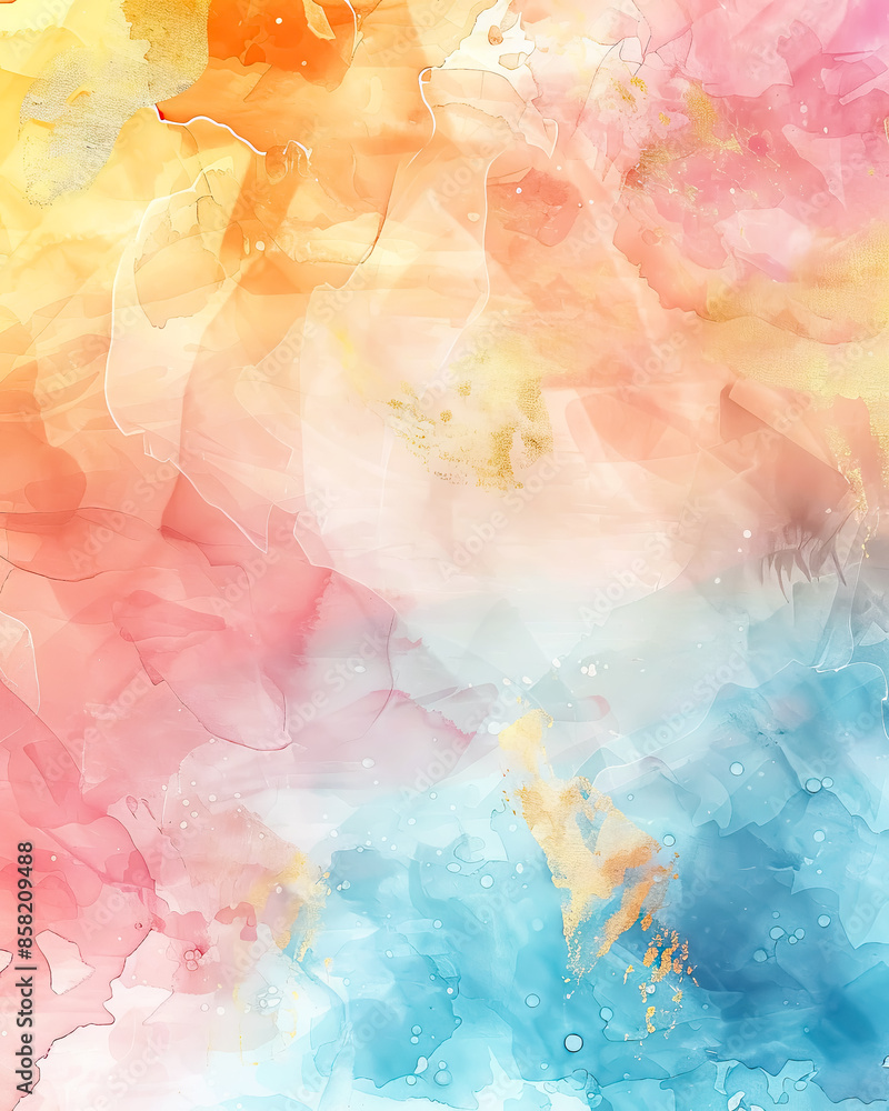 Abstract Pastel Yellow Blue Watercolor Texture Background Abstract Pastel Yellow Blue Watercolor Texture Background