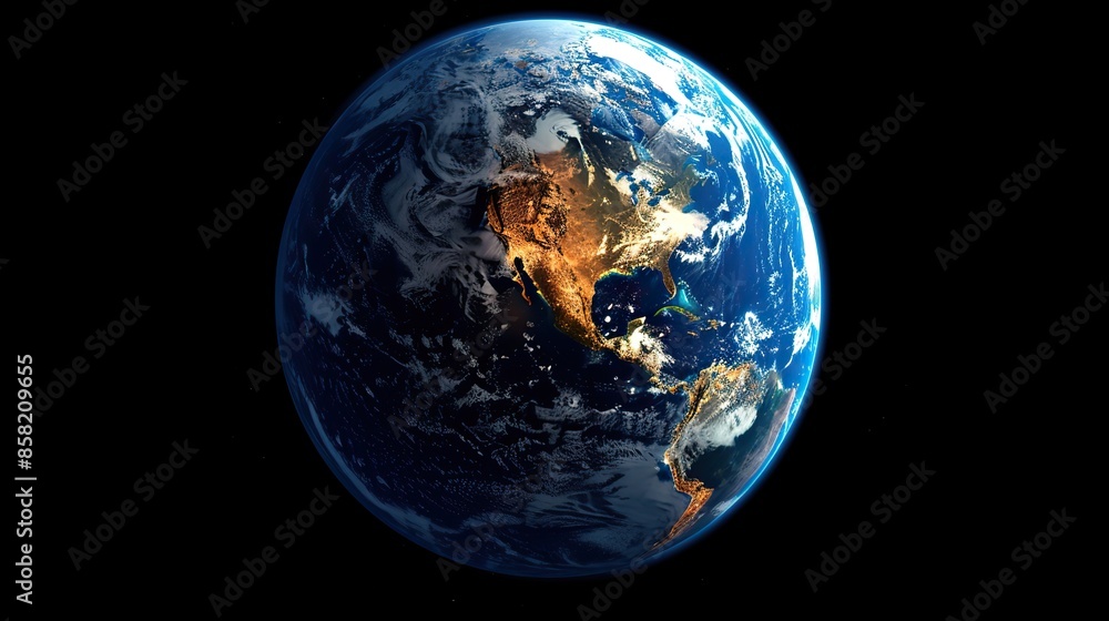Detailed 3D globe of Earth with focus on America, Asia, Europe, and Africa. illustration images Detailed 3D globe of Earth with focus on America, Asia, Europe, and Africa. illustration images