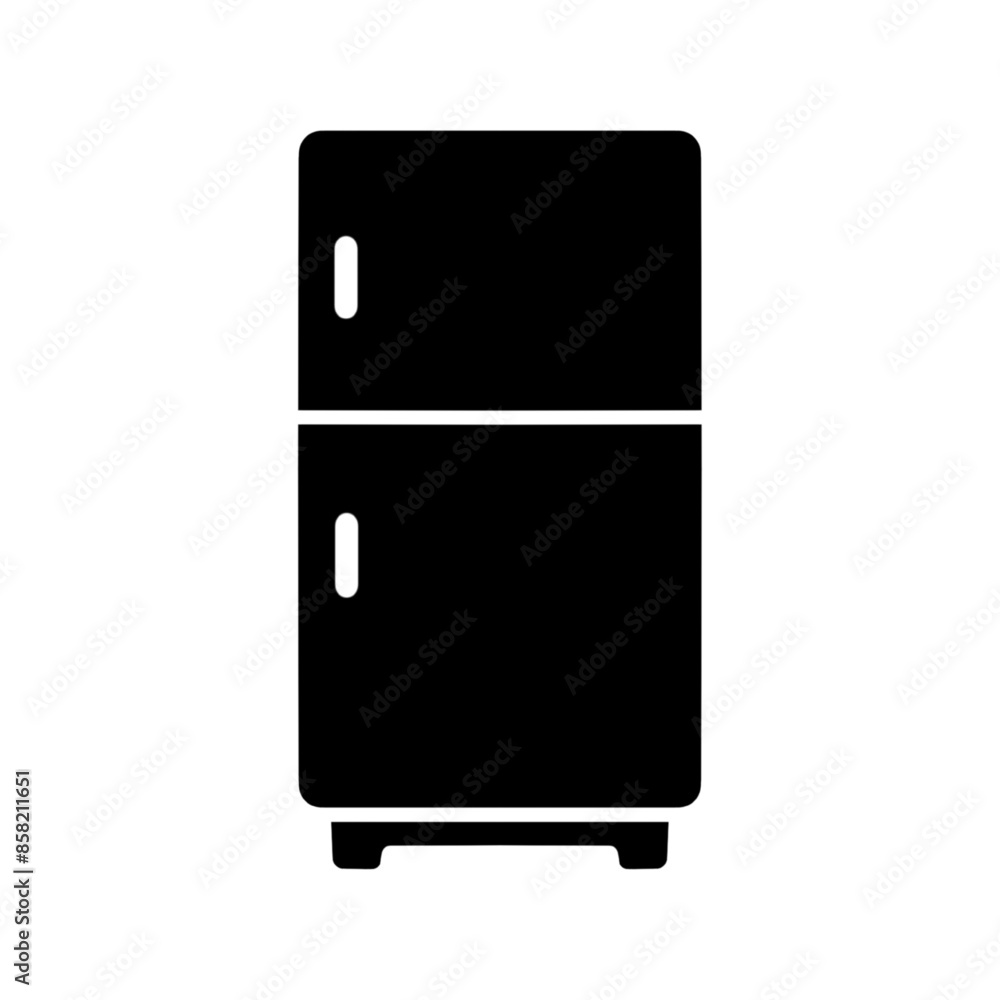 refrigerator icon vector illustration symbol, flat icon isolated on white refrigerator icon vector illustration symbol, flat icon isolated on white