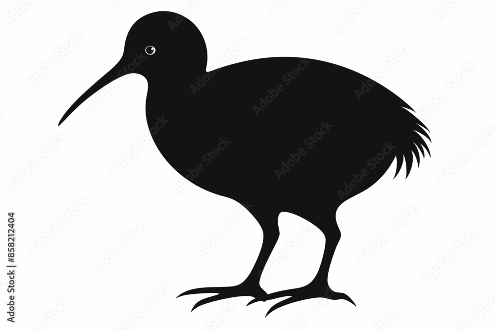 Kiwi Bird Silhouette Vector, kiwi bird animal Vector illustration
Kiwi Bird Silhouette Vector, kiwi bird animal Vector illustration