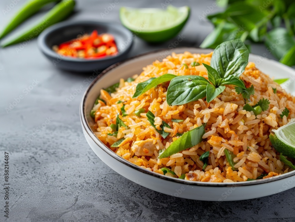 Authentic Thai Fried Rice with Lime: Simple and Delicious Culinary Delight Authentic Thai Fried Rice with Lime: Simple and Delicious Culinary Delight