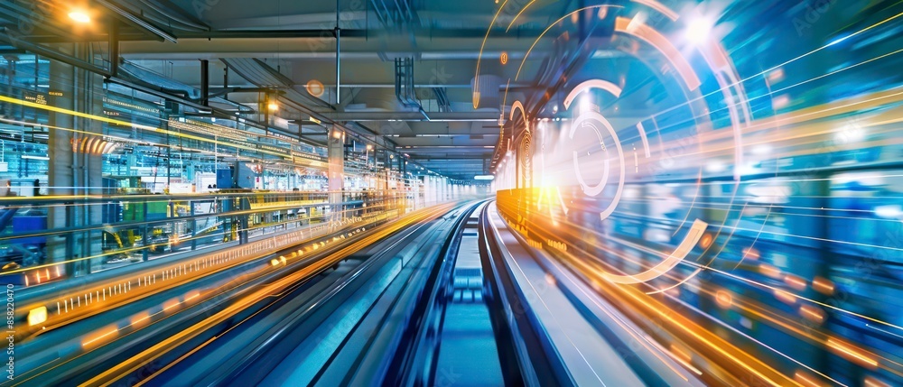 A bustling city scene at night, where cars blur along highways and streets, illuminated by the glow of streetlights and urban architecture A bustling city scene at night, where cars blur along highways and streets, illuminated by the glow of streetlights and urban architecture