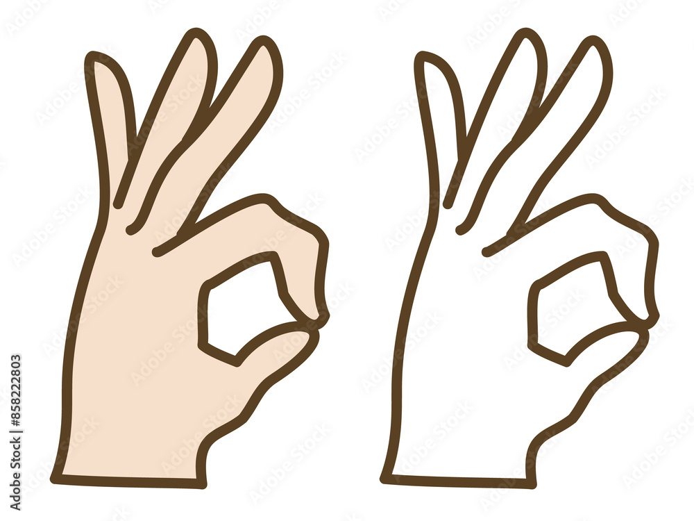 Obraz premium okサイン