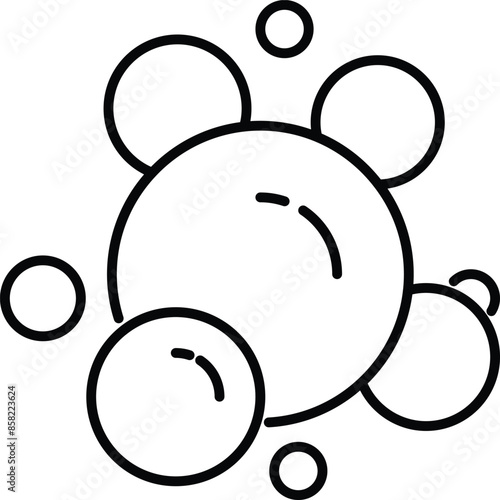 Foam Line Icon for Various Types of Design