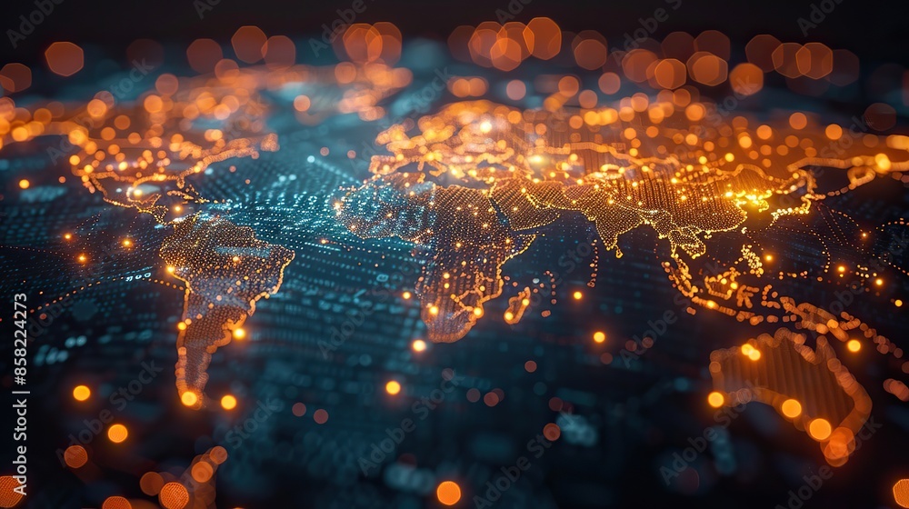 Global connectivity underpins financial markets, communications, and economic development. illustration images Global connectivity underpins financial markets, communications, and economic development. illustration images