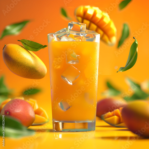 orange juice and fruits drink, cocktail, fresh, food, beverage, healthy, isolated, citrus, white, freshness, ai generative 