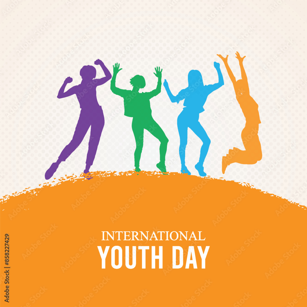 International Youth Day, Cooperation, Happy International Youth Day, illustration. Art. Youth Day, friendship. Youth Day Poster, on 12 August. With. Happy Youth Day, Social Media. Poster, Post, Banne International Youth Day, Cooperation, Happy International Youth Day, illustration. Art. Youth Day, friendship. Youth Day Poster, on 12 August. With. Happy Youth Day, Social Media. Poster, Post, Banne