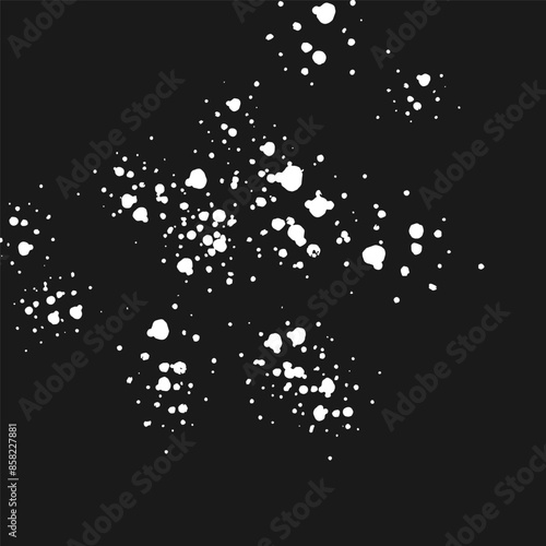 White paint stain spots splash