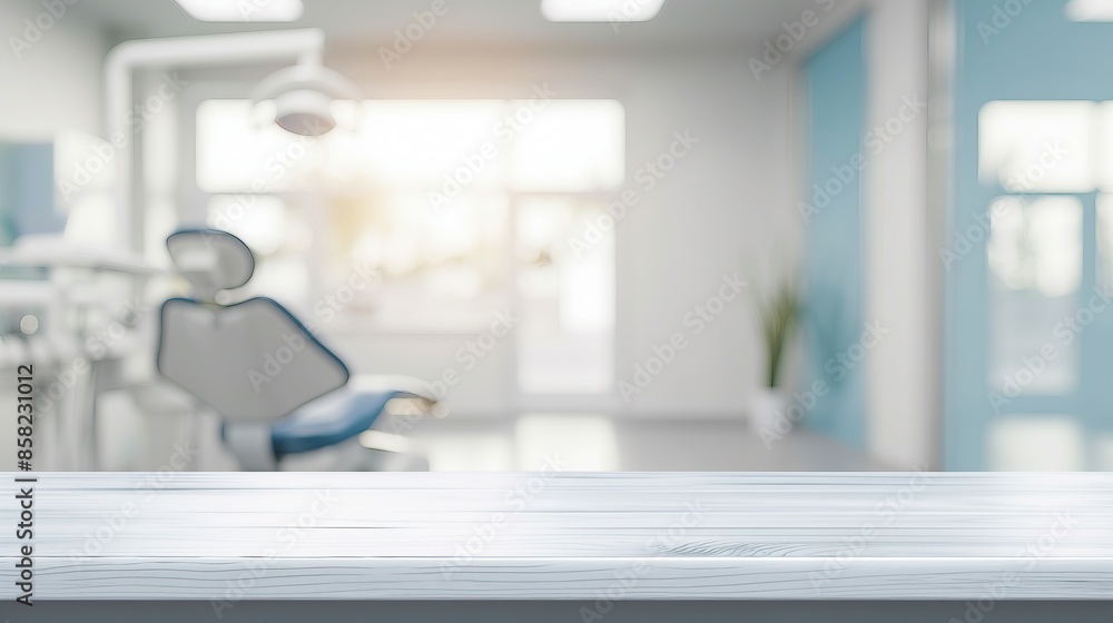 custom made wallpaper toronto digitala close up of a empty table with white dental clinic room background