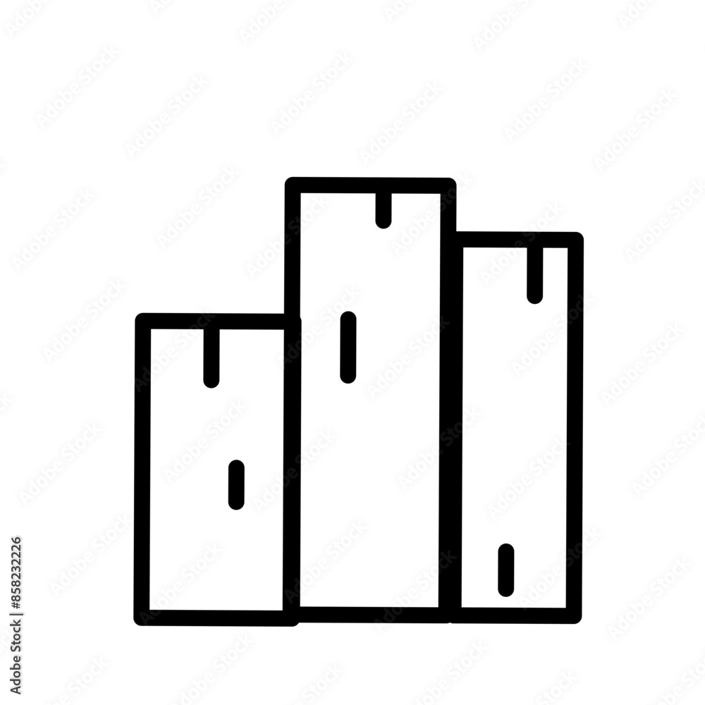 Construction materials isolated icon Construction materials isolated icon