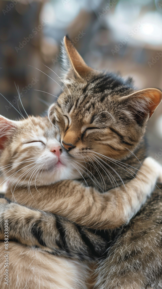 Adorable Kitten Cuddle Adorable Kitten Cuddle