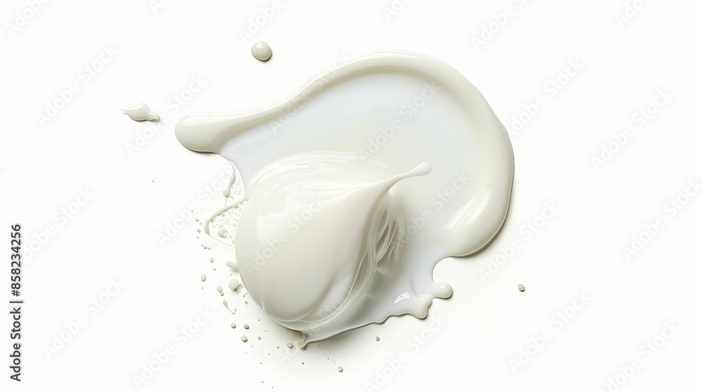 white milk splash isolated on a white background. white milk splash isolated on a white background.
