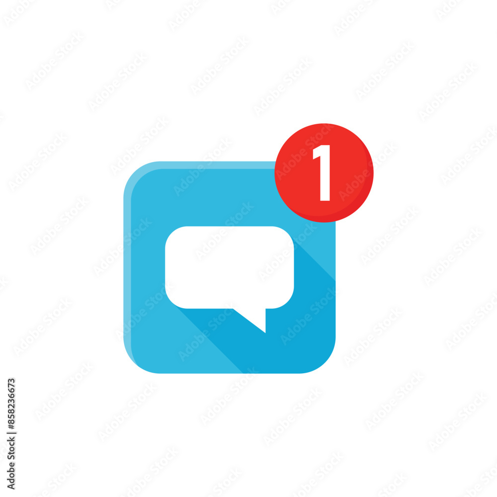 New message icon in flat style. Incoming inbox email vector illustration on isolated background. Bubble notification sign business concept. New message icon in flat style. Incoming inbox email vector illustration on isolated background. Bubble notification sign business concept.