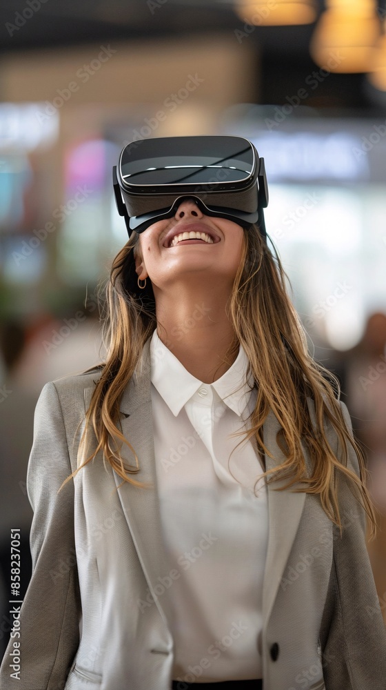 businesswoman in VR businesswoman in VR
