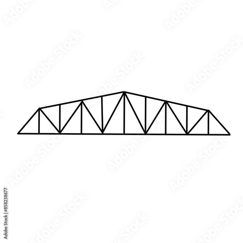 awning frame line icon