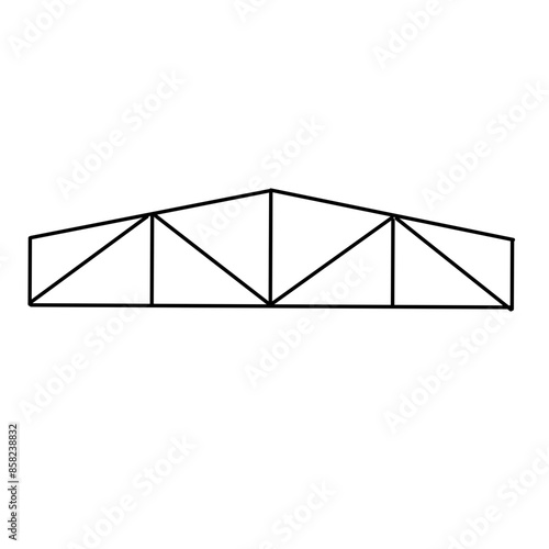 awning frame line icon