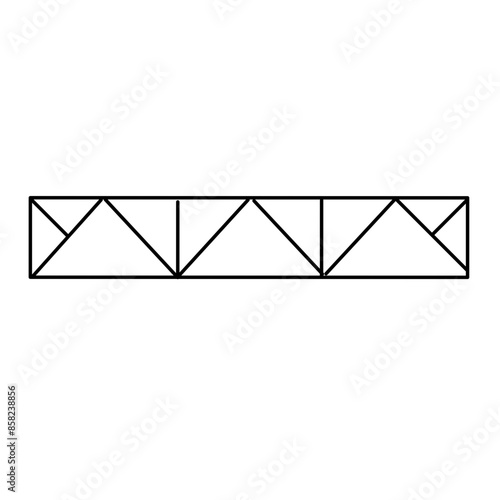 awning frame line icon