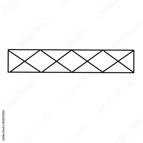 awning frame line icon