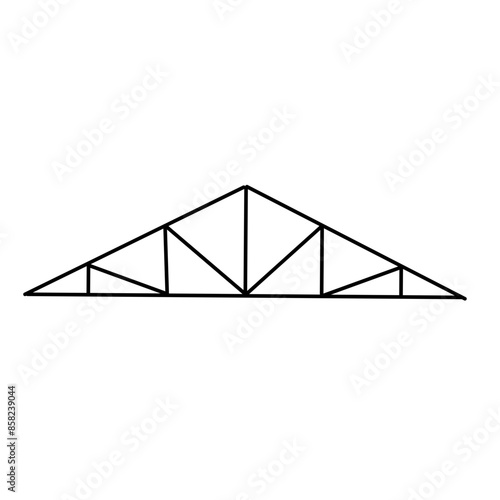 awning frame line icon