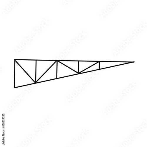 awning frame line icon