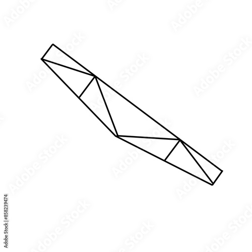 awning frame line icon