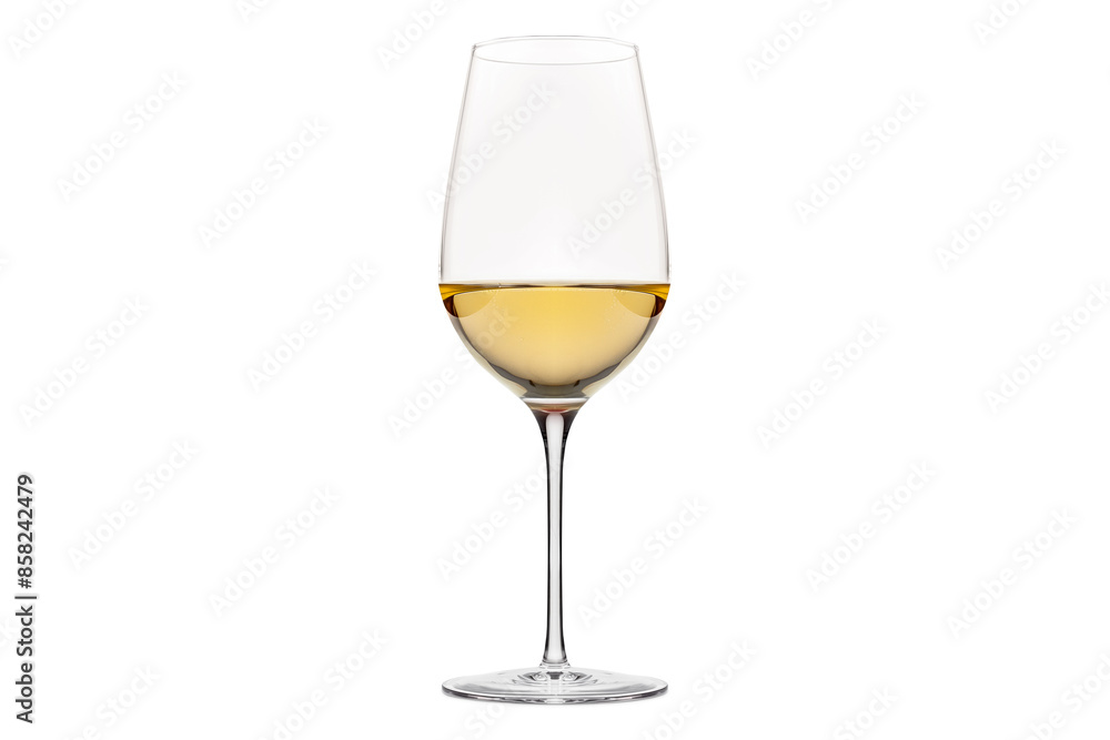 A glass with white wine isolated on white background. Rose wine splashing in glassware. A glass with white wine isolated on white background. Rose wine splashing in glassware.