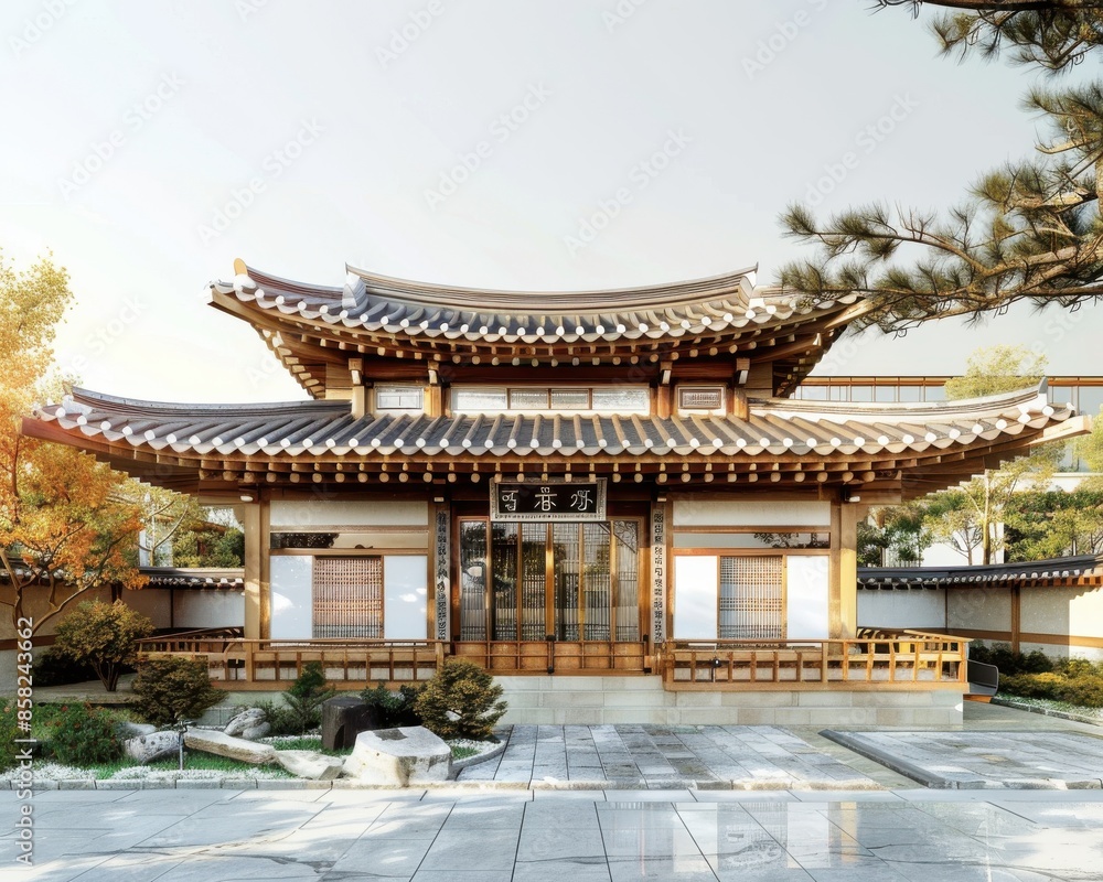 Traditional hanok with modern rainwater harvesting system Traditional hanok with modern rainwater harvesting system