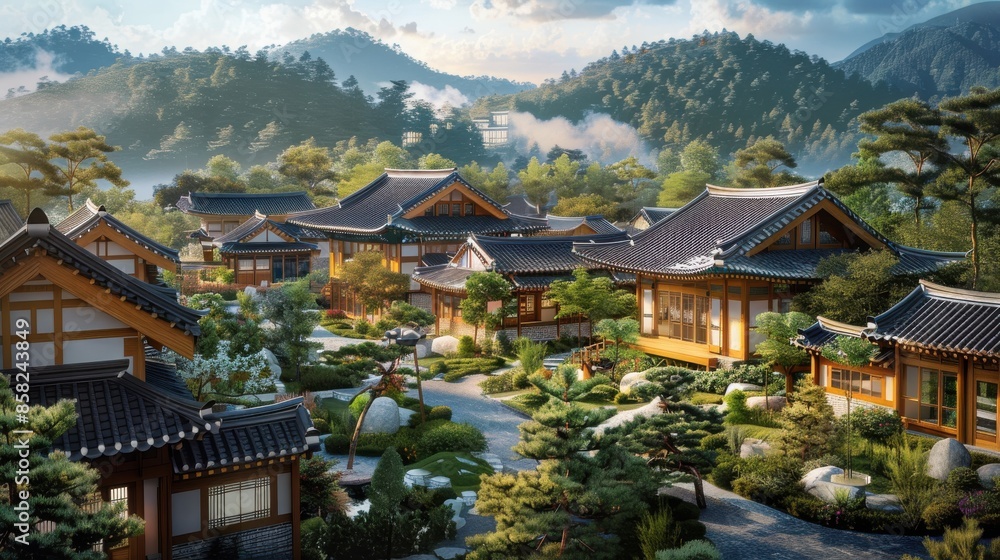 Korean village featuring sustainable community design Korean village featuring sustainable community design
