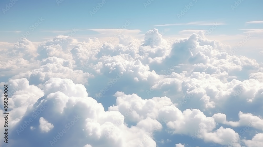 Fototapeta premium A close-up of clouds captured in a time-lapse video, highlighting their dynamic movement.