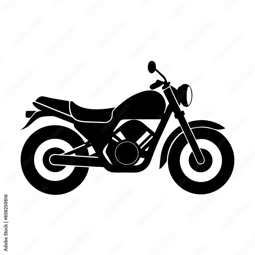 Motor bike on white background vector Motor bike on white background vector
