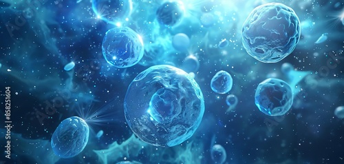 Wallpaper Mural Ethereal and otherworldly portrayal of cellular processes Torontodigital.ca