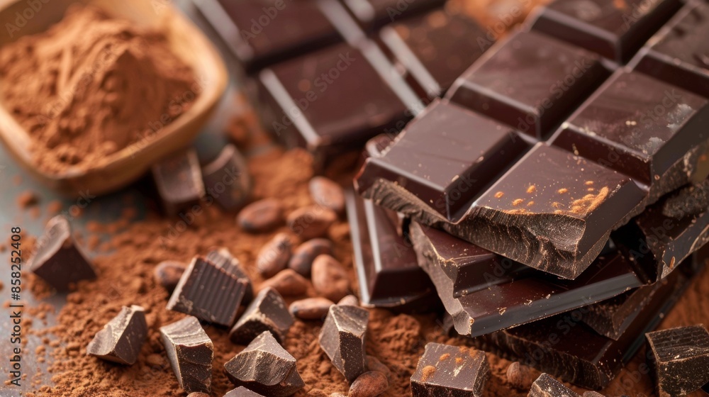 Dark Chocolate and Cocoa Powder Dark Chocolate and Cocoa Powder