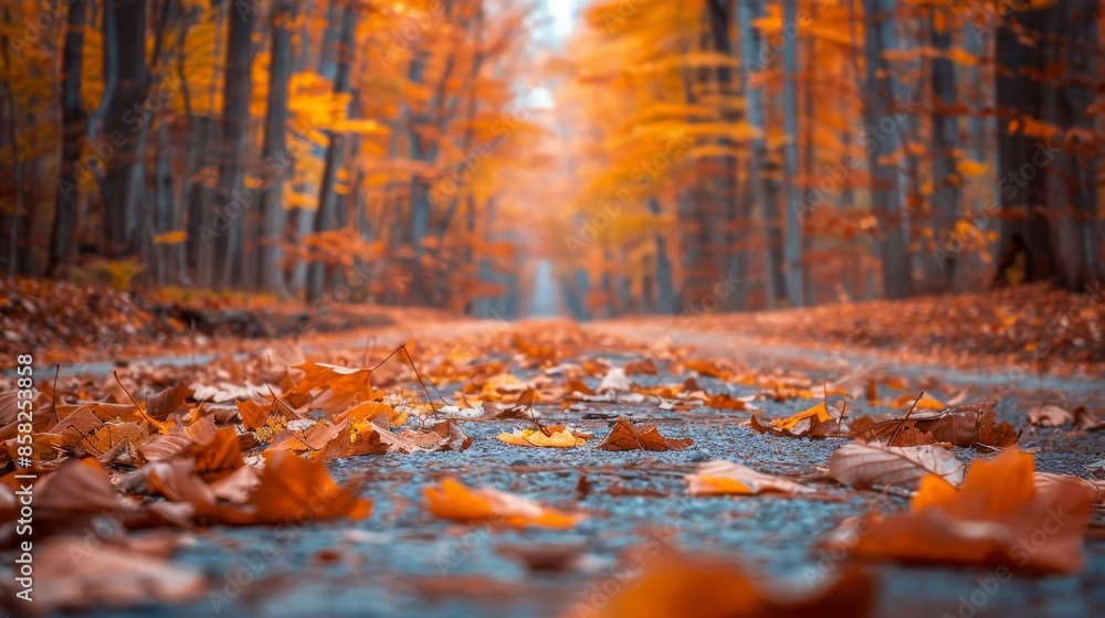 Autumn Path Through the Woods Autumn Path Through the Woods