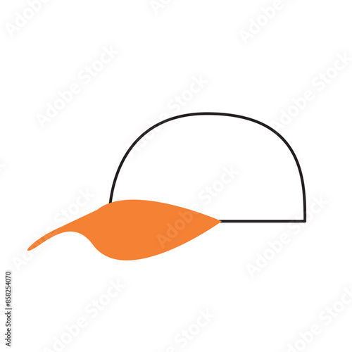 Baseball cap line icon. linear trendy style sign for mobile concept, web design, banner, logo, icon, poster, Symbol, retail. Cap outline vector icon graphics for sport, market, outwear, merch 