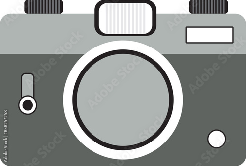 Retro camera. photographic camera icon.