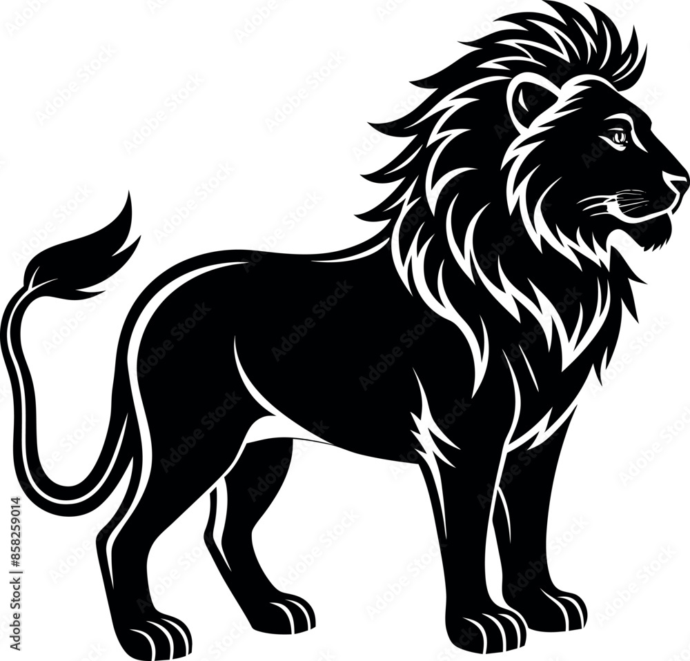 lion silhouette vector illustration Design on a white background
lion silhouette vector illustration Design on a white background