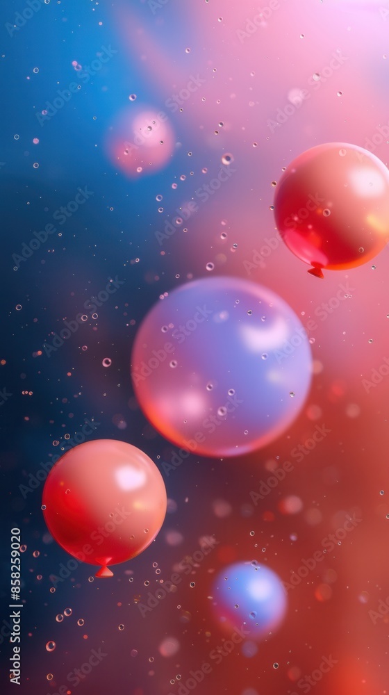 Multicolored balloons group background Multicolored balloons group background