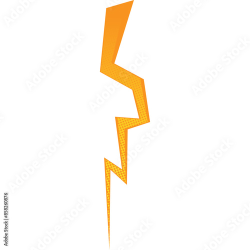 Gold lightning Illustration