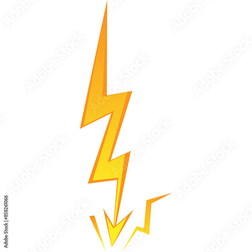 Gold lightning Illustration