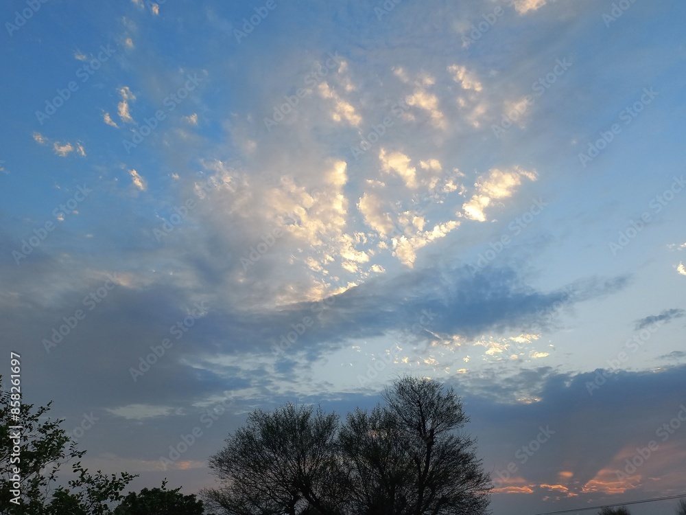 Fototapeta premium sunset in the sky