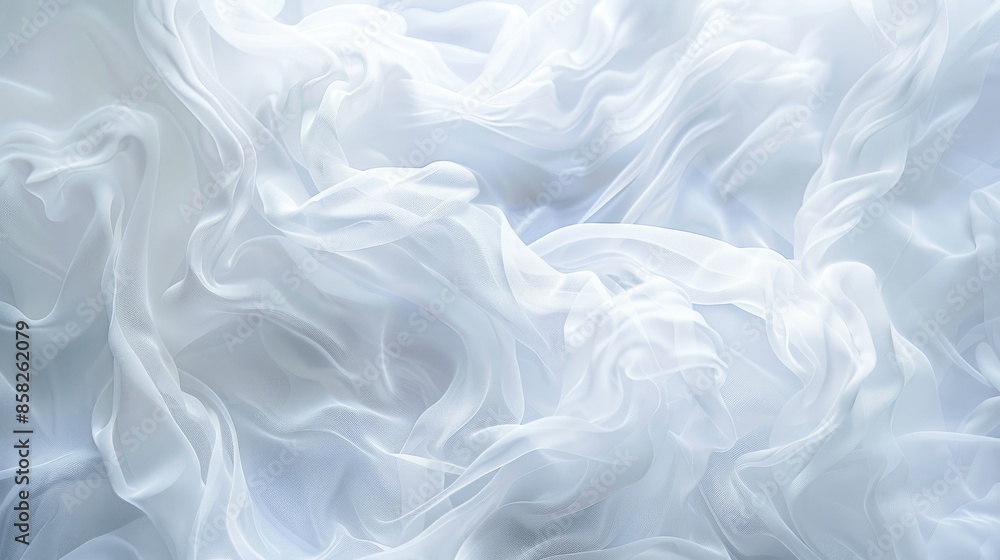 Obraz premium Bright abstract white background featuring gentle white light, evoking purity and simplicity