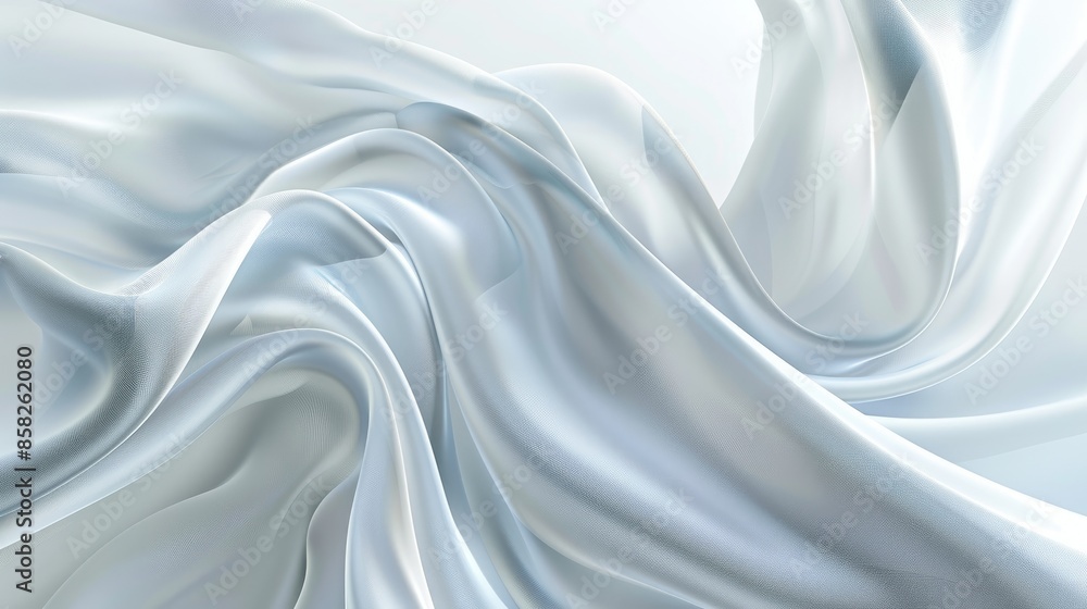 Fototapeta premium Bright abstract white background featuring gentle white light, evoking purity and simplicity