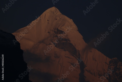 beautiful badrinath valley in uttarakhand india