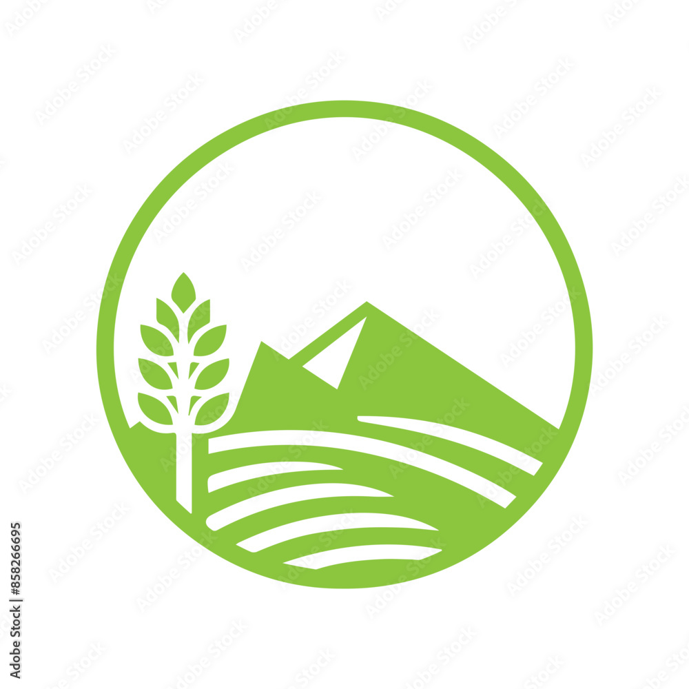 Fototapeta premium Agriculture icon logo
