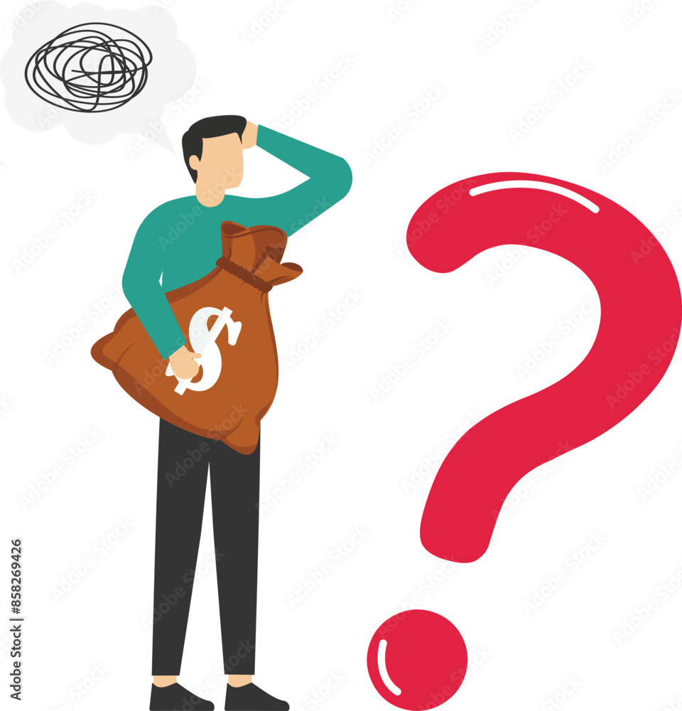 Where to invest, pay off debt or invest to earn profit, financial choice or alternative to make decision concept, businessman investor holding money coin thinking about investment.
Where to invest, pay off debt or invest to earn profit, financial choice or alternative to make decision concept, businessman investor holding money coin thinking about investment.
