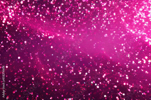 Sparkling magenta glitter background with shimmer effect. For festive designs, greeting cards, party and event invitations, creative visuals, decorative layouts, digital art, holiday-themed projects