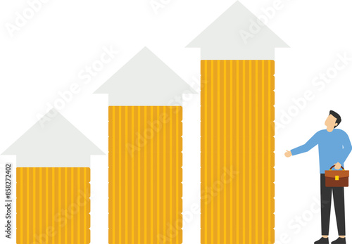 Invest more to earn more, fund rising and long term investment concept

