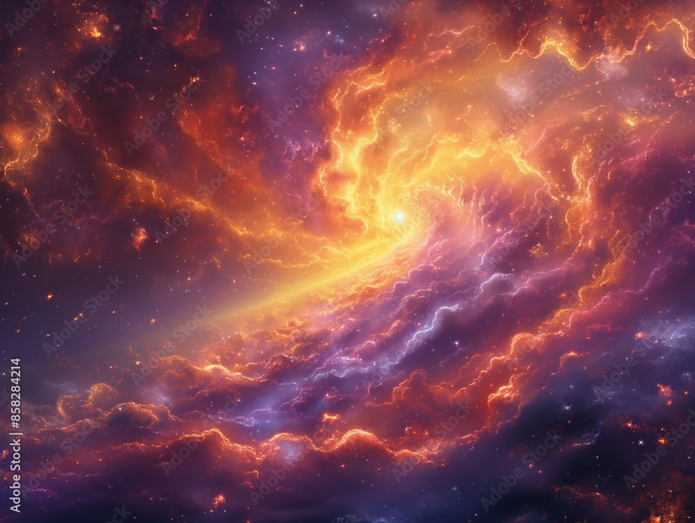 Stunning cosmic nebula with vibrant swirling colors and bright light, set against a deep space backdrop. Perfect for sci-fi and space-related themes. Stunning cosmic nebula with vibrant swirling colors and bright light, set against a deep space backdrop. Perfect for sci-fi and space-related themes.