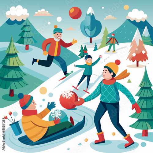 Snowball fight