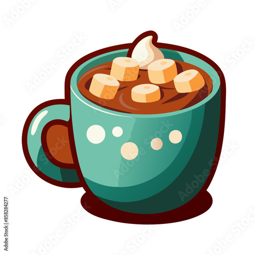  Mug of hot cocoa with marshmallows